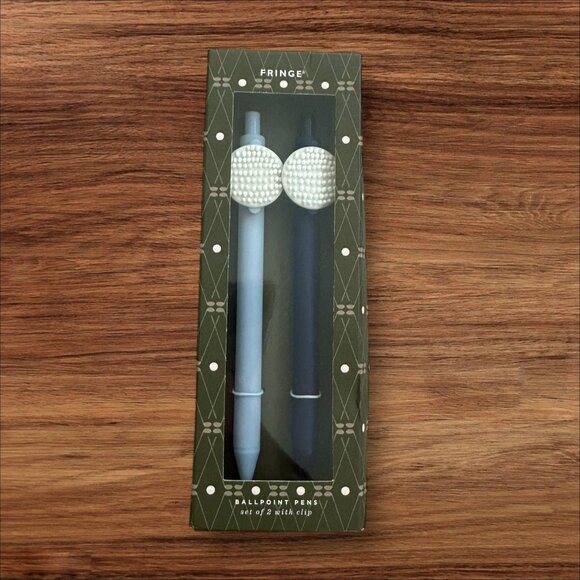 FRINGE Set of 2 Golf Ball Pens Set NEW NIB - Picture 1 of 4